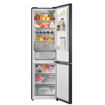 Combina frigorifica VIVAX CF-3781DNF BG, Capacitate 378L, Clasa E, Total No Frost si No Frost Multi Air Flow, Termostat digital LED, Iluminare LED, Fast Freeze, Avertizare sonora, Uși reversibile, Înalțime 201 cm, Sticla Neagra - Img 4