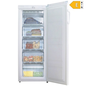 Congelator vertical VIVAX VF-157E W, 160L, Clasa E, Termostat reglabil, Usa reversibila, Suprafata painted metal, 5 cutii depozitare, H 142 cm, Alb - Img 6