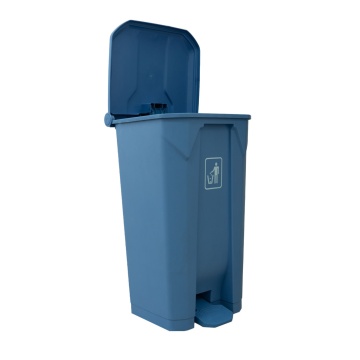 Cos de gunoi cu pedala de clasificare Limpio B2-010D-A, 87 L, 48.5 x 42 x 82 cm, Plastic, Albastru - Img 5