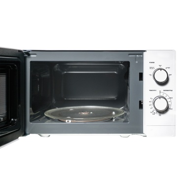 Cuptor cu microunde VIVAX MWO-2071W, Capacitate 20L, Putere 700W, Control mecanic, 5 niveluri de putere, Timer, Functie dezghetare dupa greutate, Geam sticla, Alb - Img 3