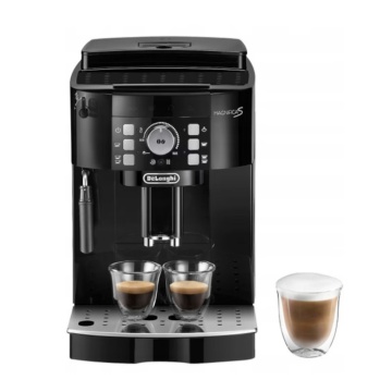 Espressor automat DeLonghi ECAM12.123.B, 1450W, 15 bar, 1.8l, Sistem spumare lapte manual, Negru