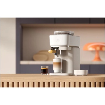 Espressor Philips Baristina BAR300/03, 1500W, 16 bar, 1.2 L, portafiltru, cu functie extra-shot, rasnita ceramica, nivel ideal de macinare, presiune exacta, dozaj precis, tava detasabila, alb - Img 12