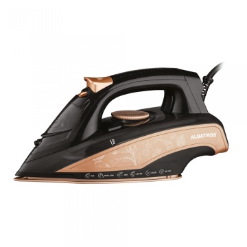 Fier de calcat Albatros Rosa, 3000 W, talpa ceramica, rezervor 450 ml, abur 0-90 g/min, jet abur 120 g/min