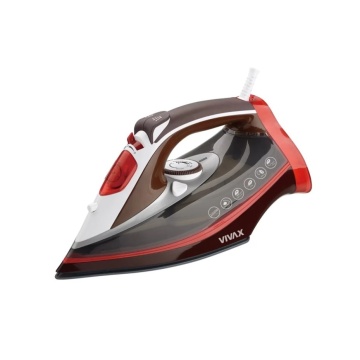 Fier de calcat cu abur Vivax IR-2201CC, Putere 2200 W, termostat reglabil, rezervor de apa 380mL control abur 15-30g /min, Gri