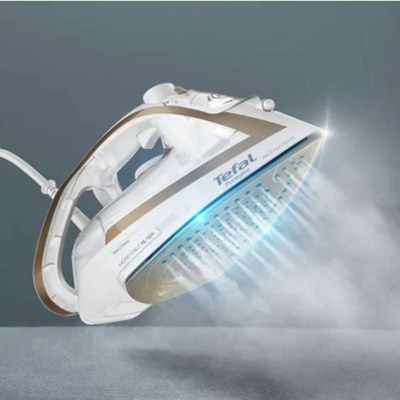 Fier de calcat Tefal Puregliss FV8042E0, 2900W, 270g/min, 270ml, Talpa Durilium AirGlide, Alb-Auriu - Img 2