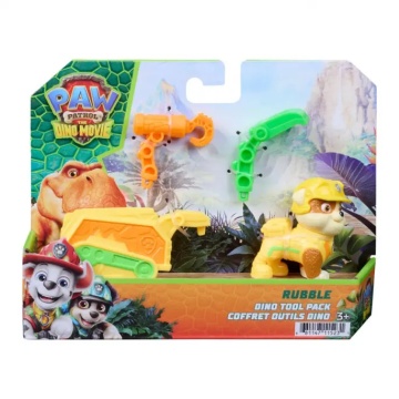 Figurina cu accesorii, Paw Patrol the Dino Movie, Rubble - Img 5