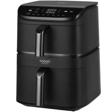 Friteuza cu aer cald COSORI Turbo Tower de 10.8 litri, 2630 W, 7 programe presetate, 30° - 230°C, Tehnologie DC motor, Negru - Img 2