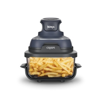 Friteuza portabila Ninja CRISPi 4-in-1, 1.4L+3.8L2x recipiente sticla, gri - Img 13