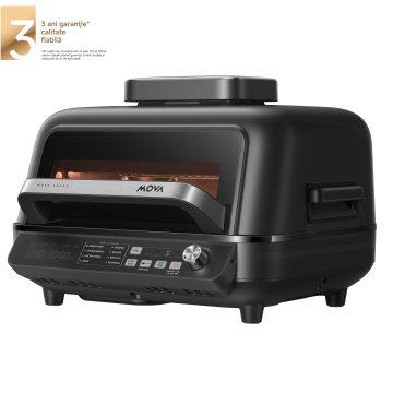 Gratar electric Mova IG20 Pro, 6.5l. 1750W, Negru