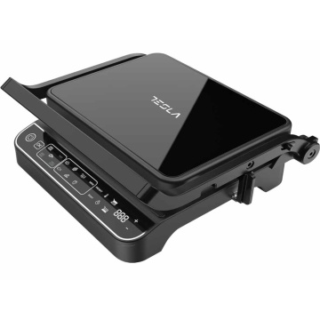 Gratar electric Tesla GR500BG, 2000 W, 10 programeLED, control digital, 30x23cm, negru/sticla - Img 7