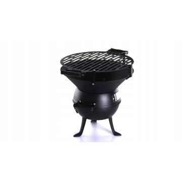 Gratar pe carbune Landmann, Fonta, 35 cm, Inaltime reglabila, Negru - Img 5