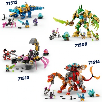 LEGO® DREAMZzz™ - Tancul tigru-rechin 71515, 1548 piese - Img 8