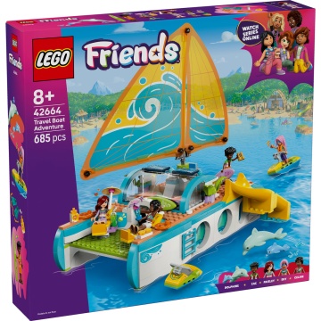 LEGO® Friends - Calatoria aventuroasa cu barca 42664, 685 piese - Img 2