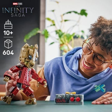 LEGO® Marvel - Groot in uniforma Ravager 76341, 604 piese - Img 3