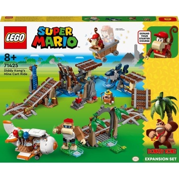 LEGO® Super Mario - Set de extindere - Plimbarea cu vagonetul minier a lui Diddy Kong 71425, 1157 piese - Img 1
