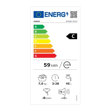 Masina de spalat rufe cu incarcare verticala Samus WTSGD-70123 - Img 6