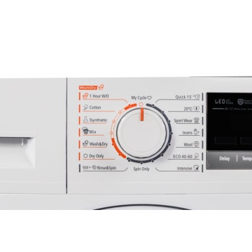 Masina de spalat rufe cu uscator VIVAX WDF-1408D616BS, Spalare 8 kg, 1400 RPM, Uscare 6 kg, Eco ,Clasa B Spalare, Clasa E Uscare, Display digital, Control electronic, Blocare acces copii, Temperatura reglabila, Quick Wash, Delay Start, 16 Programe, Alb - Img 4