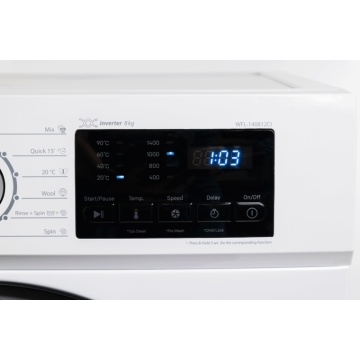 Masina de spalat rufe VIVAX WFL-140912CI, 9kg, 1400 RPM, BLDC Motor Inverter, Clasa A, Steam Hygiene, Children's sensitive laundry, Eco, Display digital, Control electronic, Stain Magic, Quick Wash, Delay Start, 16 Programe, Alb - Img 3