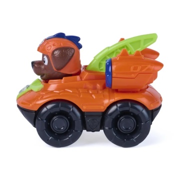 Mini vehicul cu figurina, Paw Patrol the Dino Movie, Pup Squad Racers, Zuma - Img 4