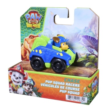 Mini vehicul cu figurina, Paw Patrol the Dino Movie, Pup Squad Racers, Chase - Img 7