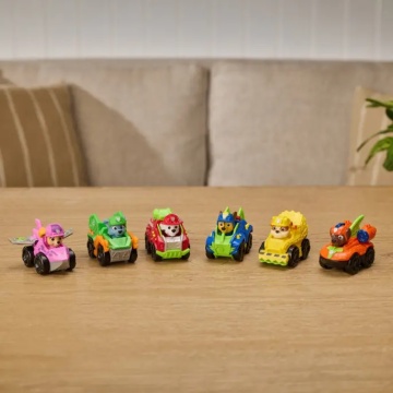 Mini vehicul cu figurina, Paw Patrol the Dino Movie, Pup Squad Racers, Rocky - Img 7