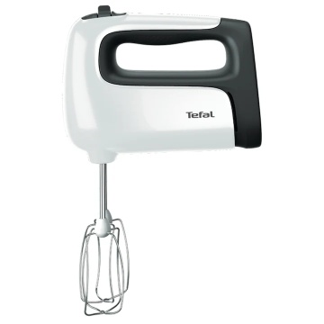 Mixer de mana Tefal Prep'Mix HT462138, 500W, 5 viteze, Turbo, 2 accesorii pentru aluat, 2 teluri, alb - Img 3