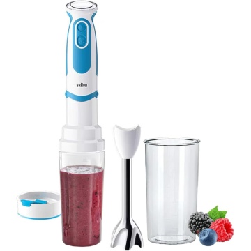 Mixer vertical Braun MQ 5251, 21 viteze, 1000 W, Alb / Albastru - Img 3