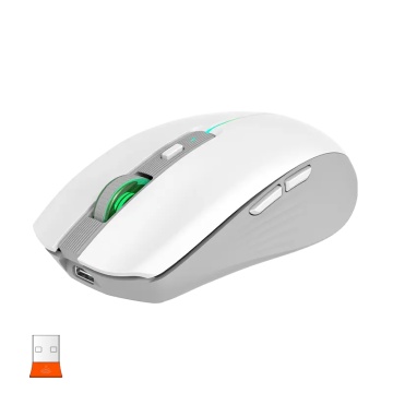 Mouse office wireless Meetion BTM002, Alb - Gri - Img 4