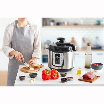 Oala sub presiune electrica Tefal CY505EE0 One Pot, 1200 W, 5.8 L, 25 de programe, pastrare la cald, Negru - Img 8