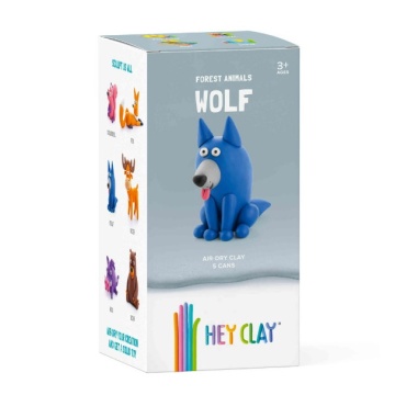 Pachet - Jucarie interactiva Little Live Pets - Mielul Snowie + Set Hey Clay Forest Animals - Lup - Img 2
