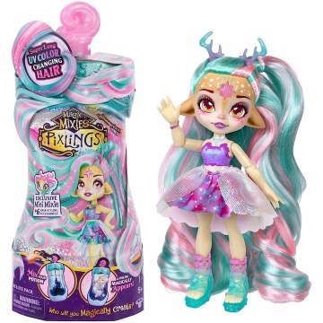 Papusa Pixling Magic Mixies - Galaxy Hair, Deerlee - Img 6