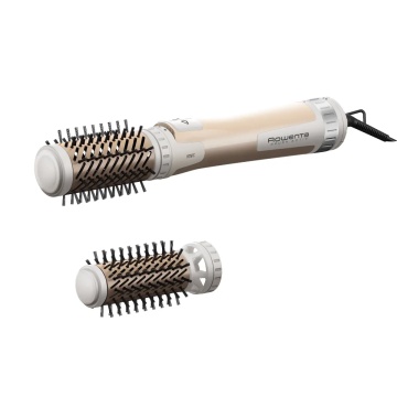 Perie rotativa Rowenta CF9523F0, 1000W 2 perii, rotire automata, uscare si coafare simultana, Bej - Img 2