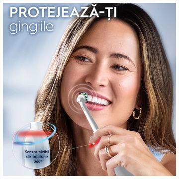 Periuta de dinti electrica Oral-B Pro 3 3500, Curatare 3D, 3 programe, 1 Incarcator, 1 Capat, Trusa de calatorie, Alb - Img 6