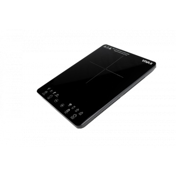 Plită inducție portabilă Vivax HPI-2001TP, 2000 W, 1 zonă de gătit cu control tactil digital, afișaj LED multifuncțional, 8 programe automate, funcție timer 1–4h, oprire automată, suprafață sticlă ceramică termorezistentă, design compact, negru - Img 5