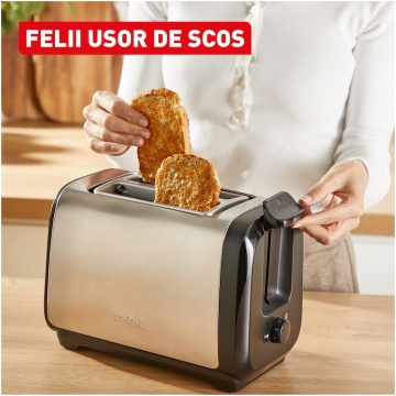 Prajitor de paine Tefal Subito, 1100-1300W, 7 niveluri prajire, 2 fante, inox - Img 4
