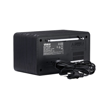 Radio cu ceas Vivax DW-2 DAB, 5W, FM, DAB+, Bluetooth, afisaj LED, 30 posturi presetate, carcasa lemn, negru - Img 5