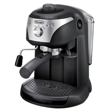 (Resigilat) Espressor manual De'Longhi EC221.B, 15 Bar, 1 l, dispozitiv spumare, sistem cappuccino, oprire automata, negru/ gri