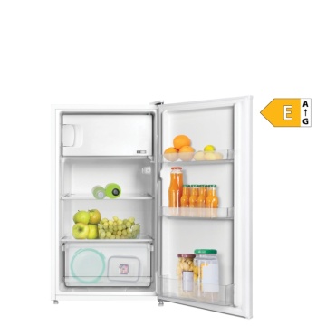 (Resigilat) Frigider cu o usa VIVAX TTR-93E+, 93L, Clasa E, Termostat reglabil, Iluminare interioara, Compartiment gheata, Usa reversibila, Suprafata painted metal, 3 Rafturi metalice, H 85 cm, Alb - Img 6