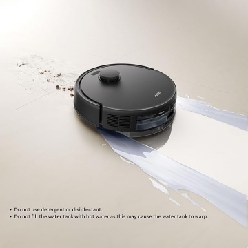 Robot aspirator si mop MOVA E20 Plus, 5000Pa, Auto-curatare, Perii anti-incurcare, Statie inteligenta, Negru - Img 10