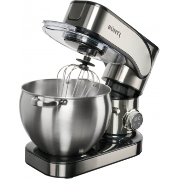 Robot de bucatarie Buntz BMP-2000SL, 2000 W, Bol 10 L Inox, 6 Viteze, Functie Pulse, display Tactil, Mixer, Tocator si Blender, Inox - Img 2