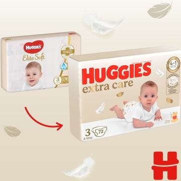 Scutece Huggies extra care 3, 6-10 kg, 72 buc - Img 3