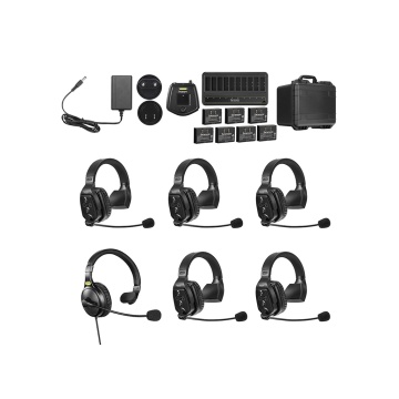 Solutie intercom completa Saramonic WiTalk WT6S6xbat, 6 pers, Full-Duplex 1.9GHz, single-ear