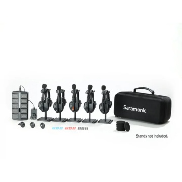 Solutie intercom completa Saramonic WiTalk9 WT5S10xbat, 5 pers, Full-Duplex, 1.9GHz, single-ear