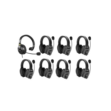Solutie intercom stereo comp Saramonic WiTalk WT8D8xbat, 8 pers, Full-Duplex 1.9GHz, dual-ear - Img 2