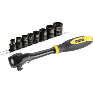 Stanley 0-94-606 Set 3/8 sfm de 9 tubulare cu clichet - Img 1