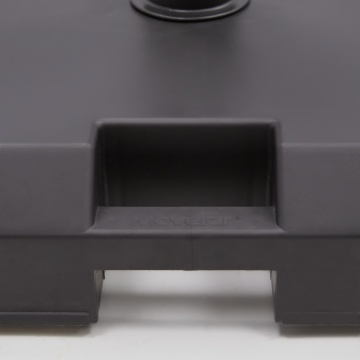 Suport umbrela terasa, cu roti, beton, 39 kg, 54 x 48.50 cm, H 9 cm, negru - Img 7
