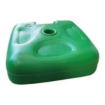 Suport umbrela terasa, plastic, 47 x 47 cm, H 15 cm, verde - Img 3