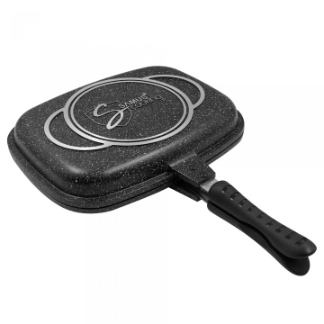 Tigaie grill dubla Samus 32X25X7 cm - TOL3232-GC, TOLEDO LINE