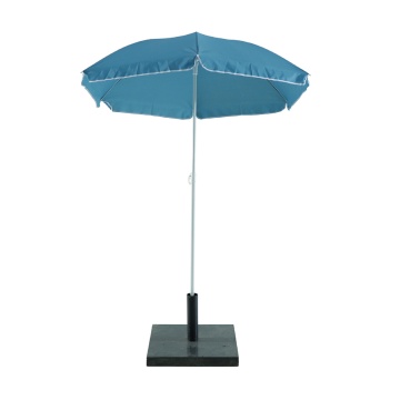 Umbrela terasa, otel/poliester, Ø 180 cm, H 185 cm, albastru