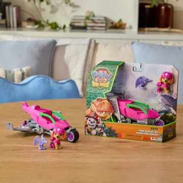Vehicul de salvare cu figurina, Paw Patrol, Dino Rescue Jet, Skye - Img 2
